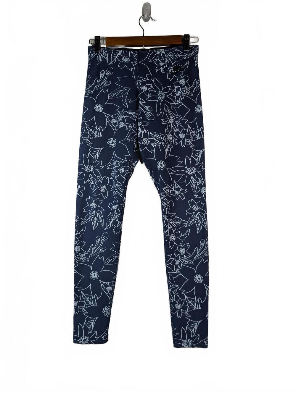 Nike Pro Women's Navy Blue Floral Leggings Size M